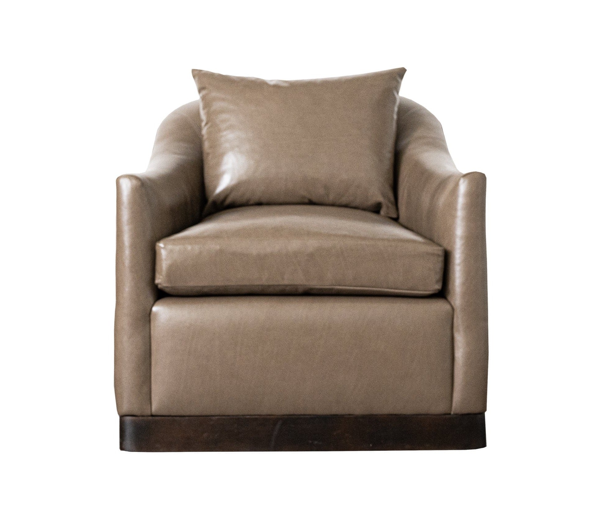 Leather swivel chair