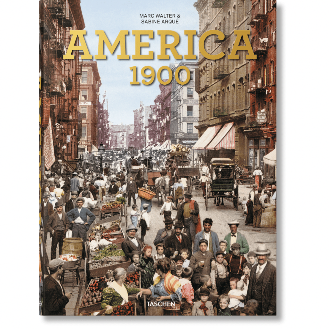 Hardcover coffee table book with images of North America from 1988 to 1924.