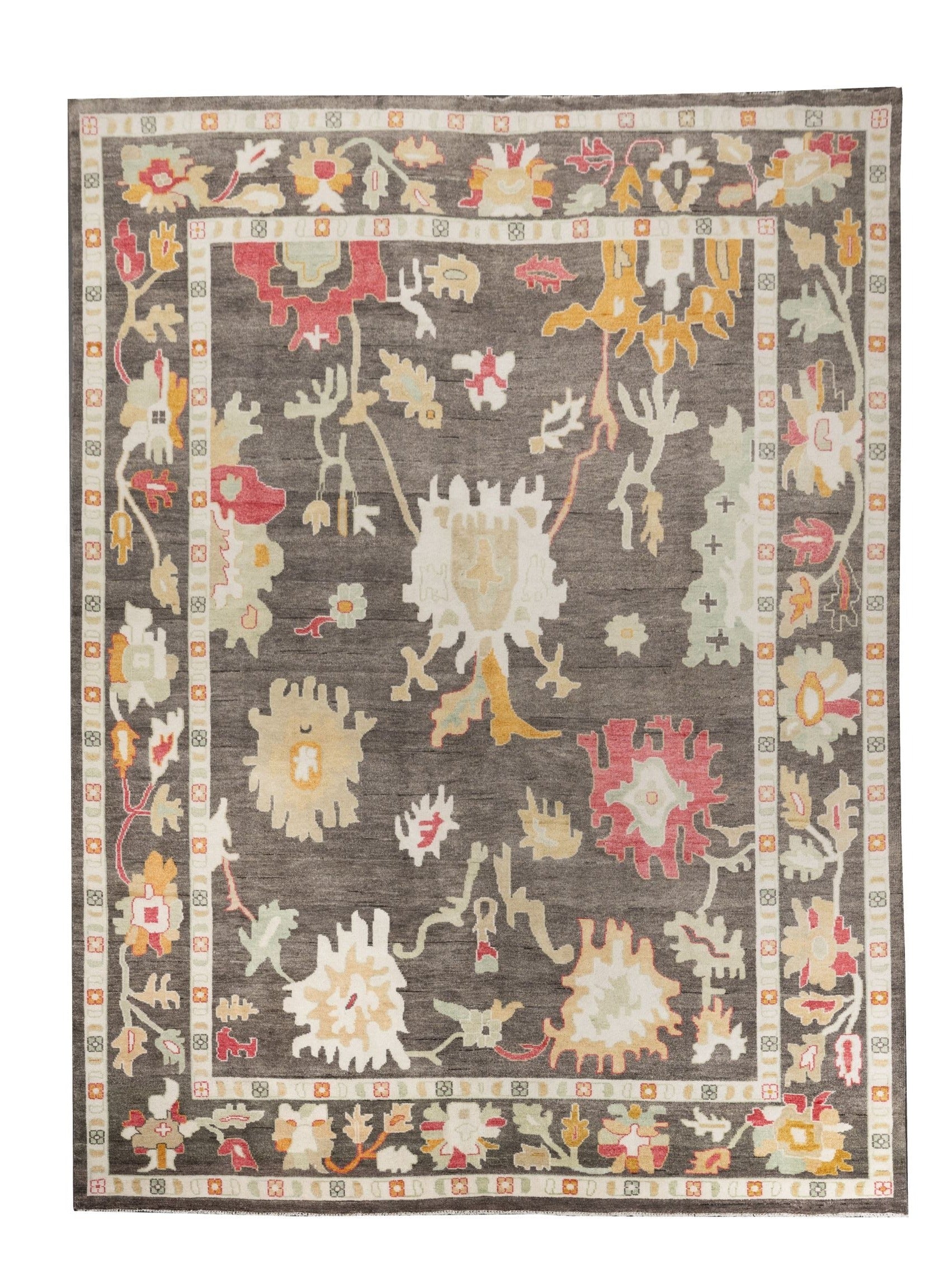 Hand-Knotted Wool Rug | Oushak Style by Rome Curate | Atticus Bold