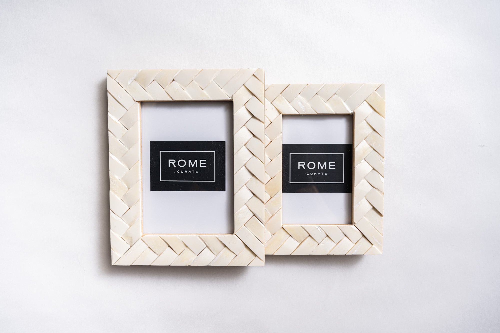 Bone weave photo frame