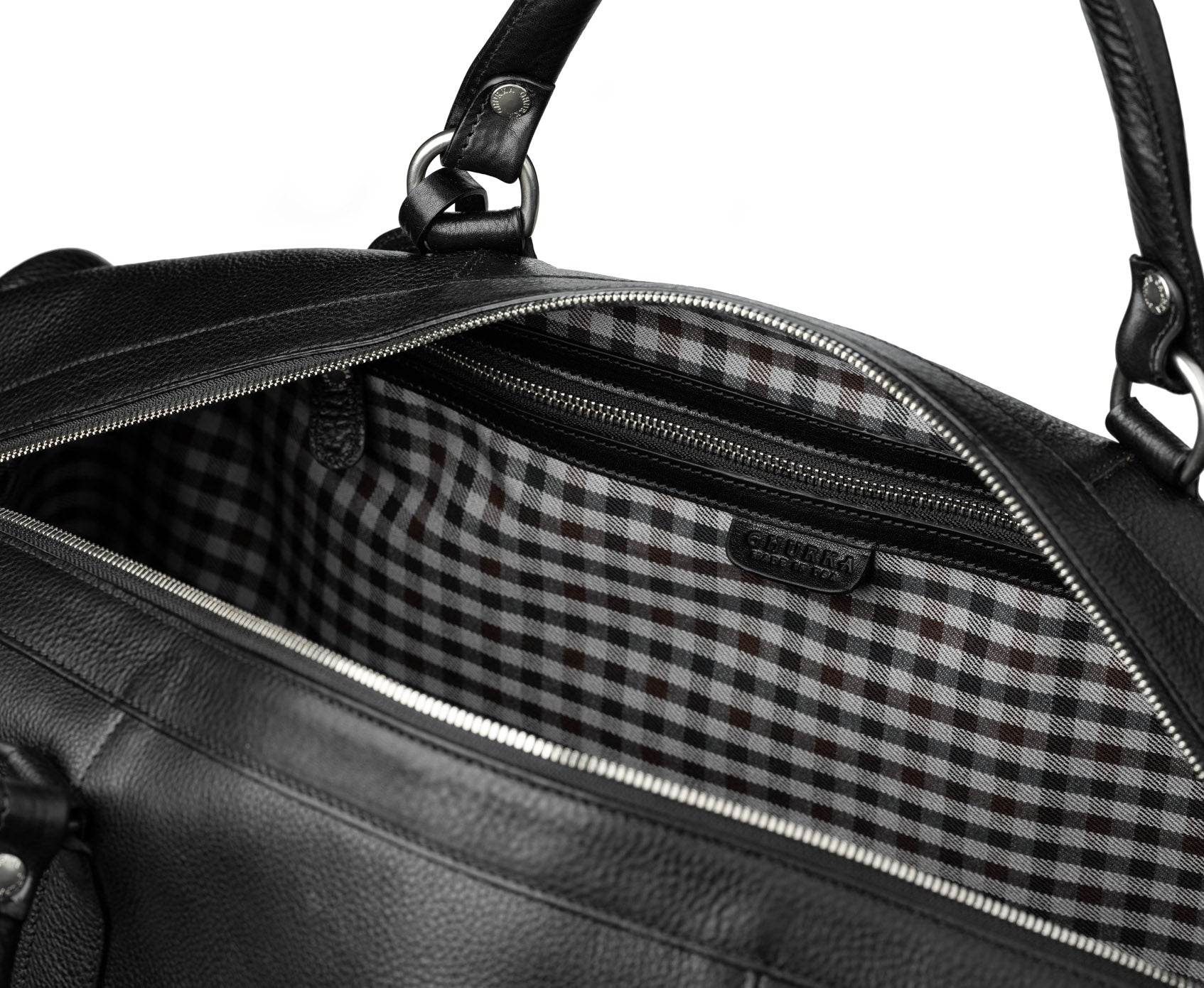 Cavalier I No. 96 | Vintage Chestnut Leather Duffle Bag