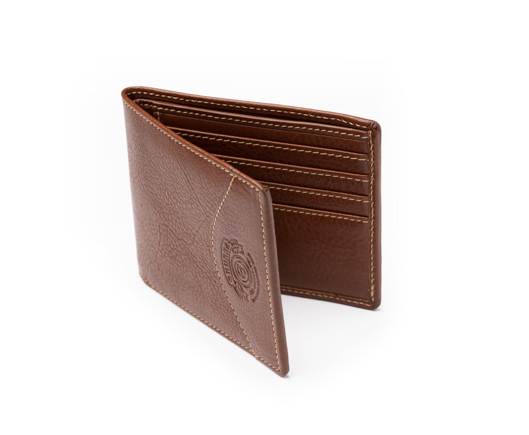 Ghurka Classic Wallet No. 101 Chestnut Leather Front