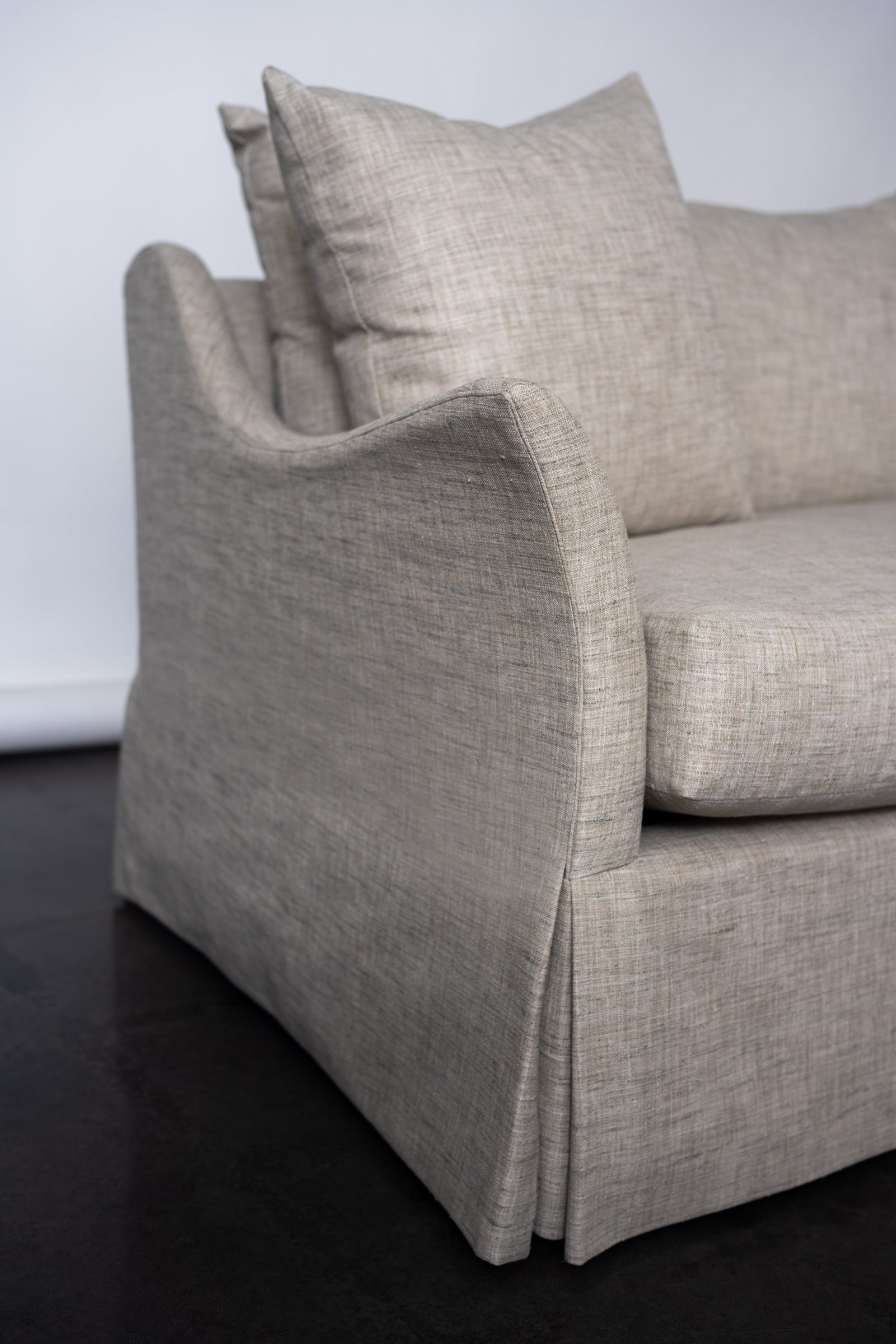 Linen Skirted Sofa
