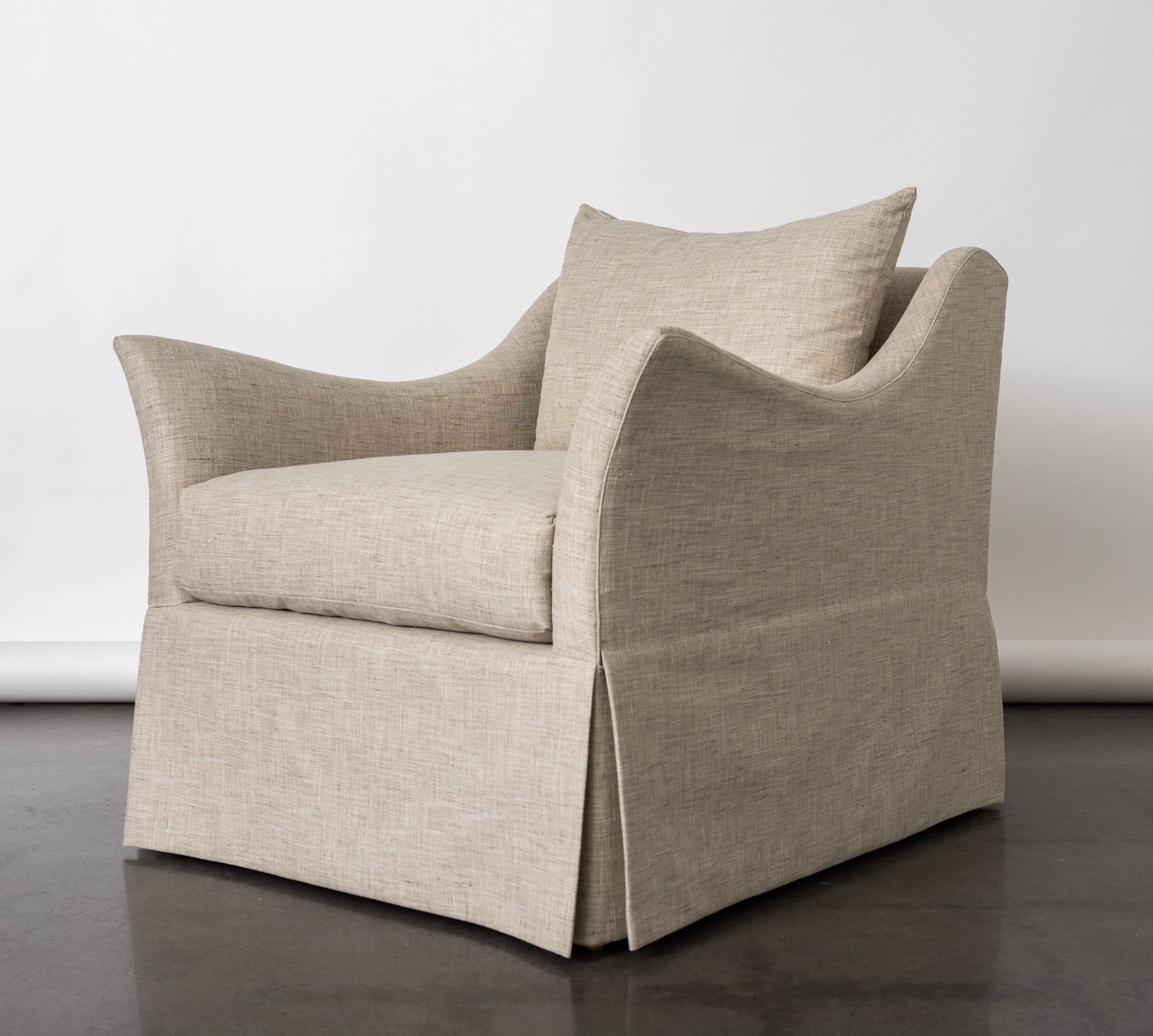 Linen Swivel Chair