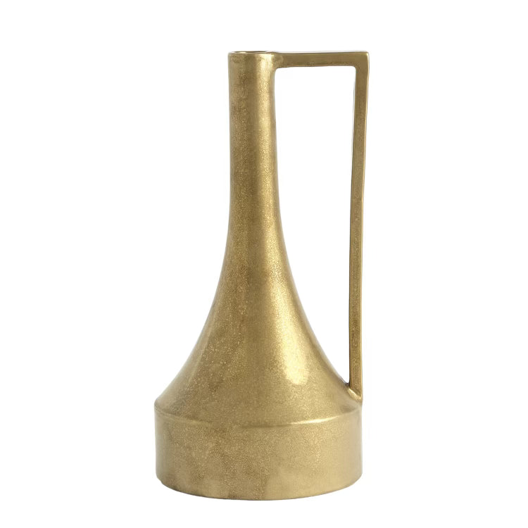 Gold Neck Handle Vase Collection