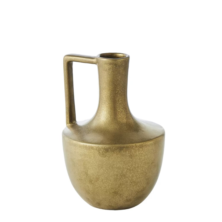 Gold Neck Handle Vase Collection